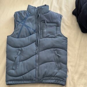 Women's Gray Quilted Vest